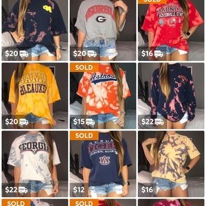 Custom, Fashionable College/ Distressed Tees!